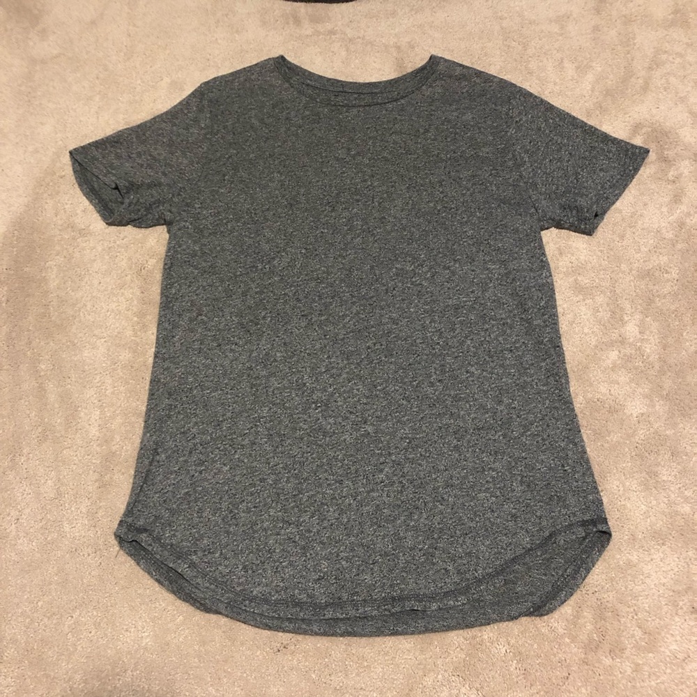 Heather Grey Elongated Tee